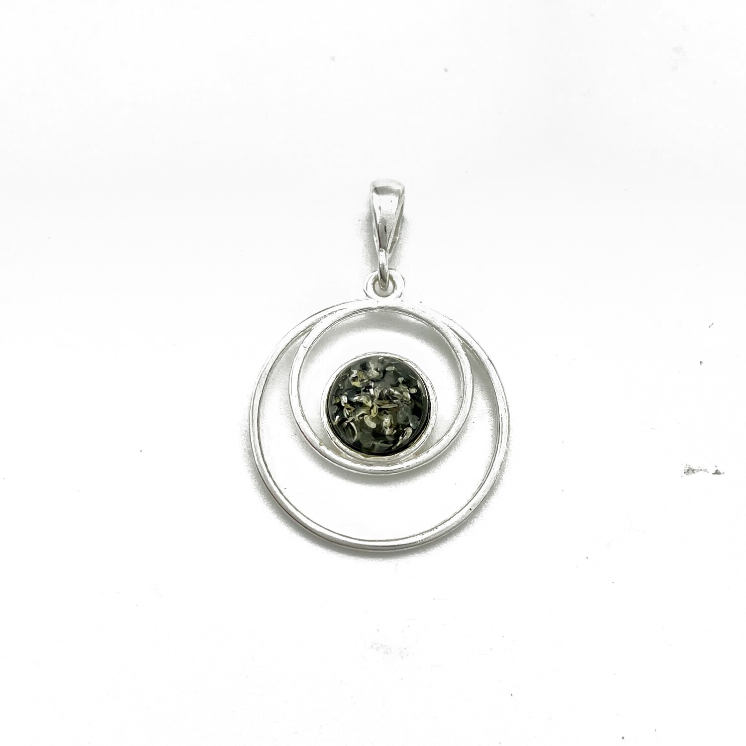 Silver and Amber Pendant