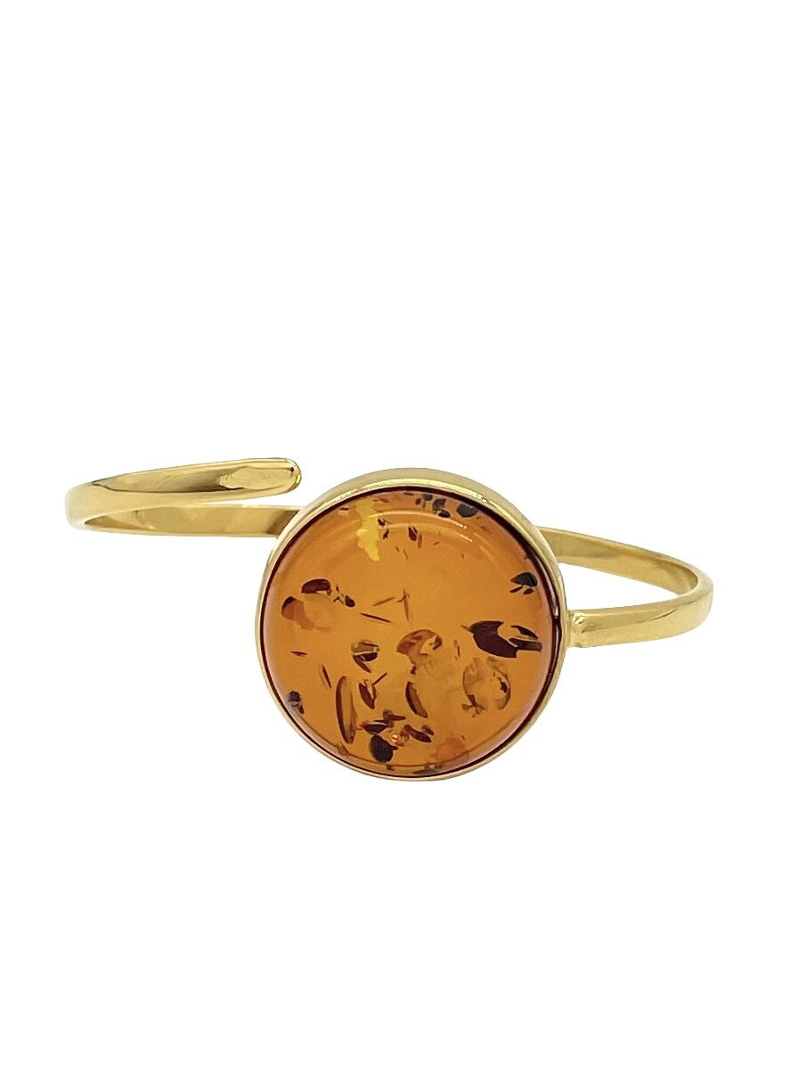 Silver and Amber Bracelet