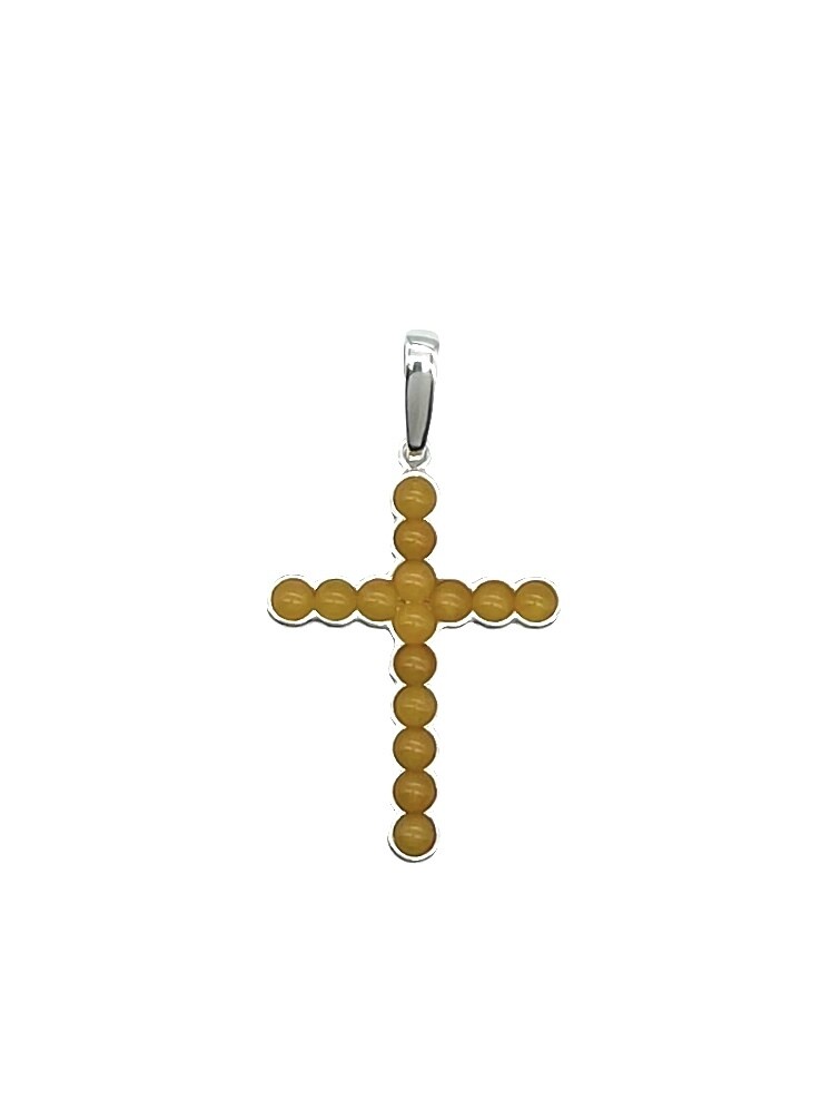 Silver and Amber Pendant