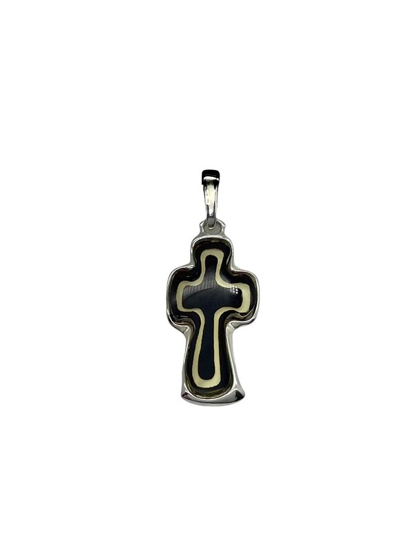 Silver and Amber Pendant