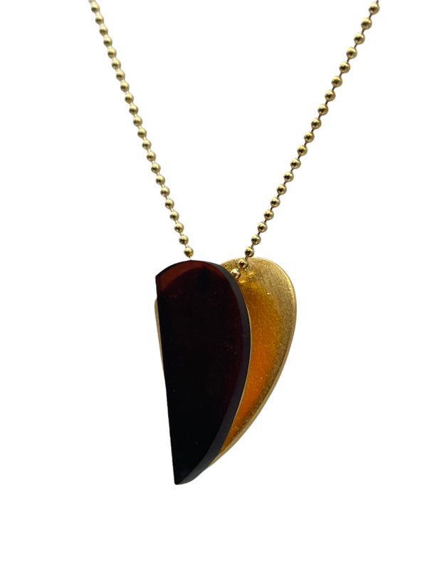 Silver and Amber Necklace
