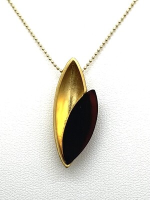 Silver and Amber Necklace