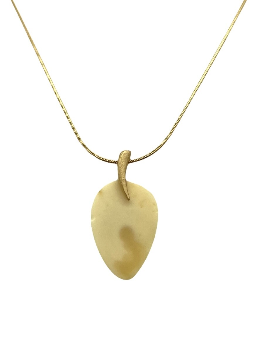 Silver and Amber Necklace
