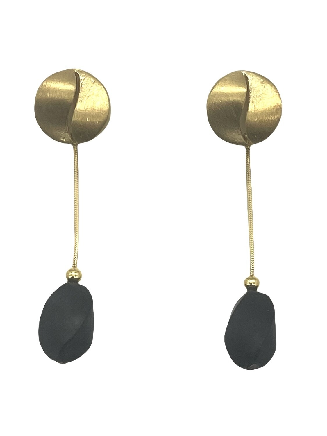 Silver and Amber Earrings