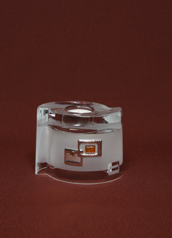 Glass vase and candle holder