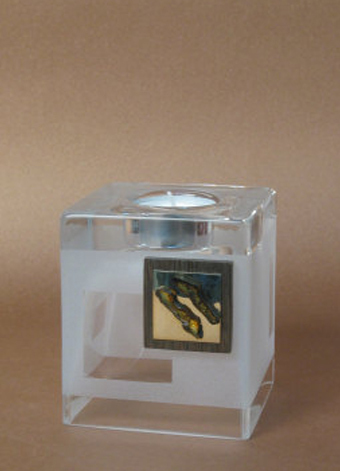 Glass Vase and Candle Holder