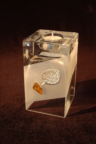 Glass Vase and Candle Holder