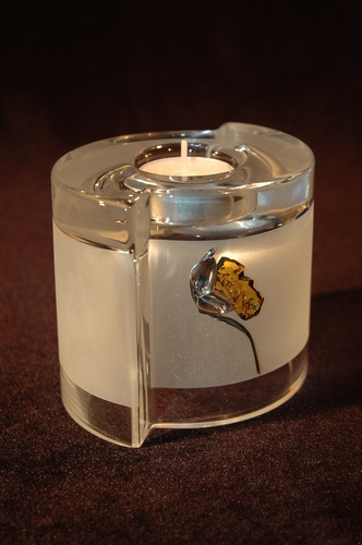 Glass Vase and Candle Holder