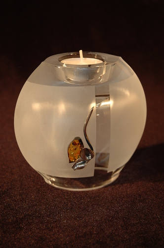 Glass Vase and Candle Holder