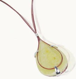 Silver and Amber Necklace