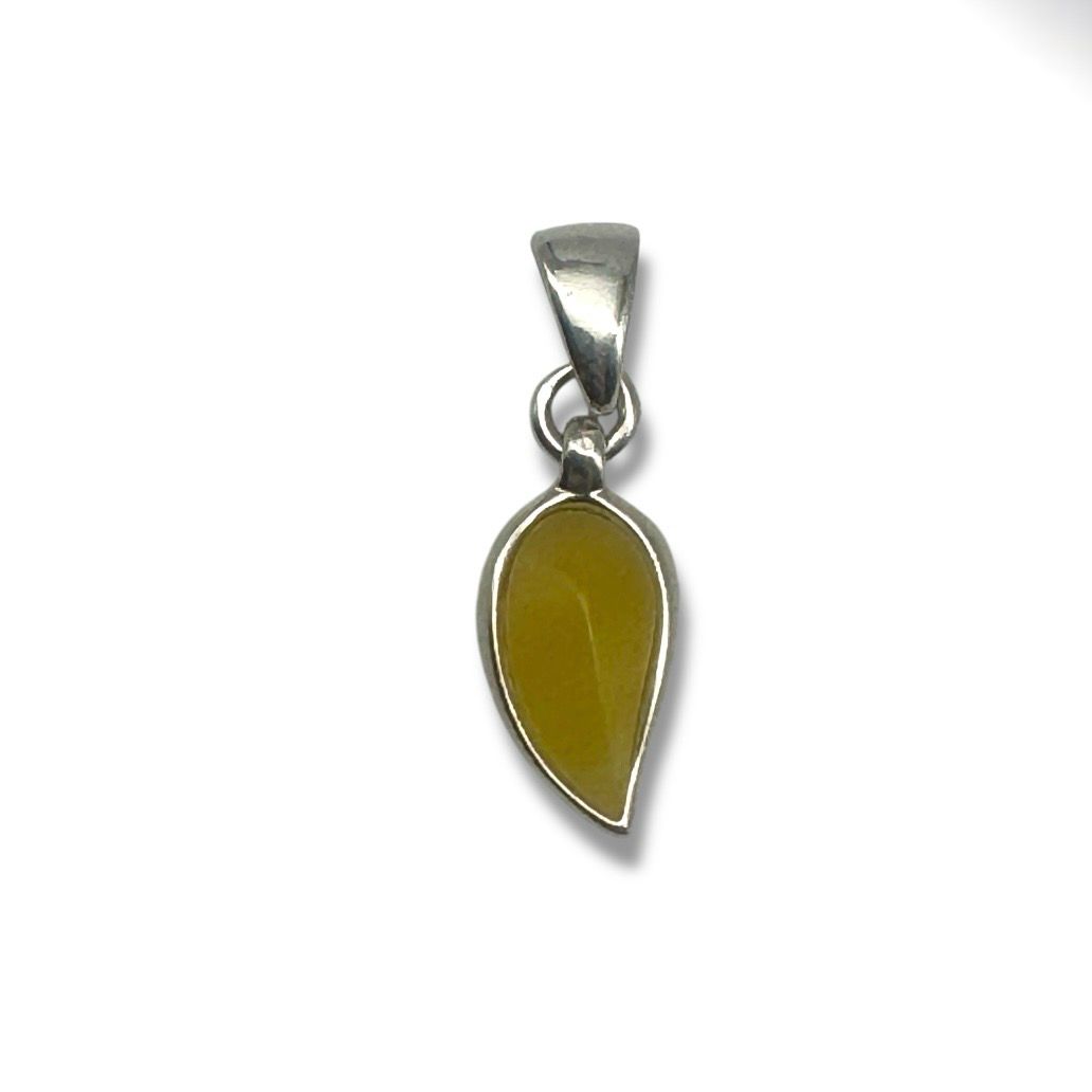 Sterling Silver Butterscotch Amber Pendant