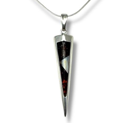 Sterling Silver Multicoloured Amber Pendant