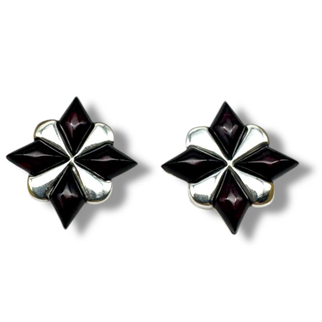Sterling Silver Cherry Amber Earrings