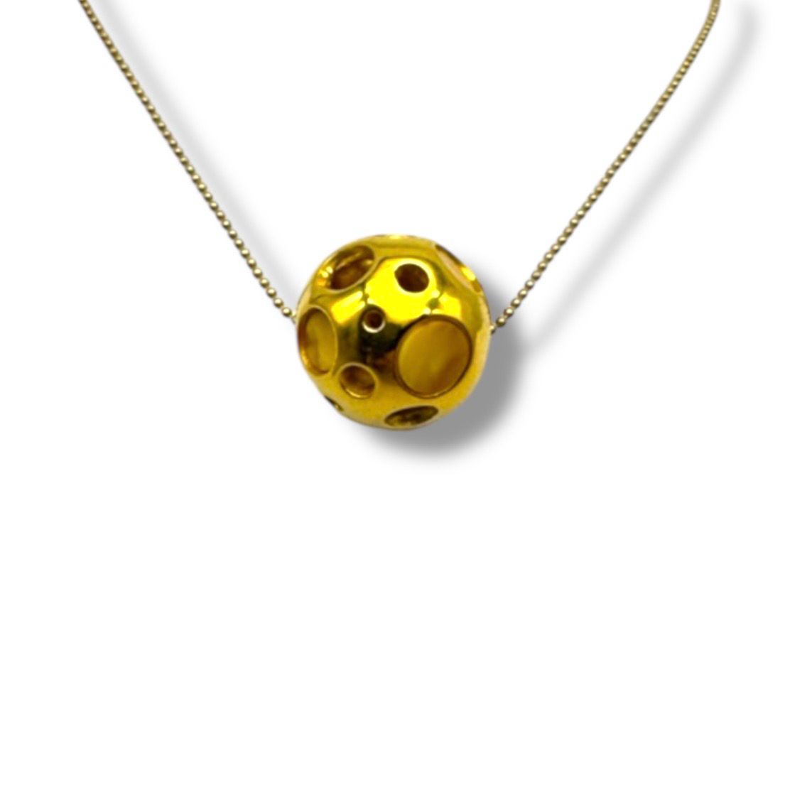 24 ct. Gold Coated 925 Sterling Silver Butterscotch Amber Necklace