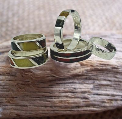 Silver &amp; Band Rings (Unisex)