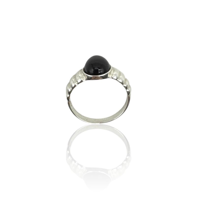 Sterling Silver Cherry Amber Ring