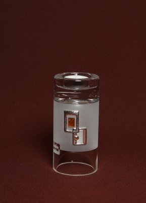 Glass vase and candle holder