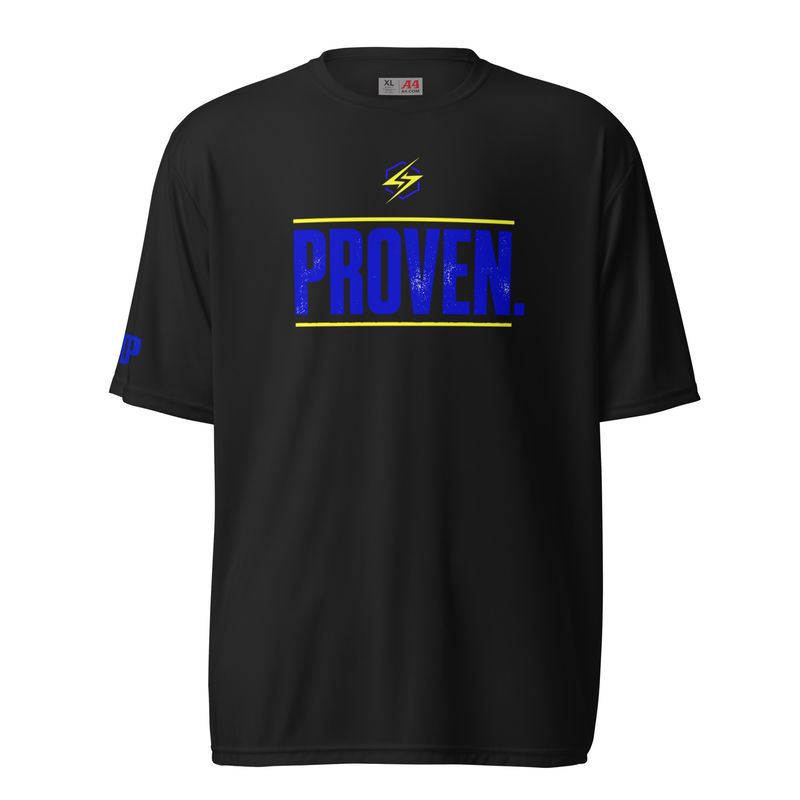 PROVEN performance tee (black/royal blue)