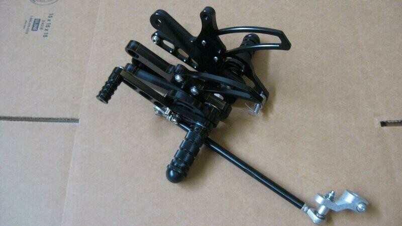 KAYO MiniGP MR150R Black Aluminum Race Rear Sets 2012 - 2024 Models - Made in the USA -