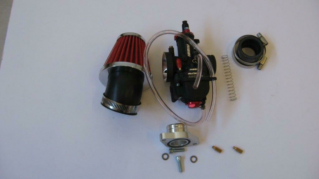 KAYO MiniGP PWK Full Race 28mm Carburetor Kits Complete with Free Flow Air Filters