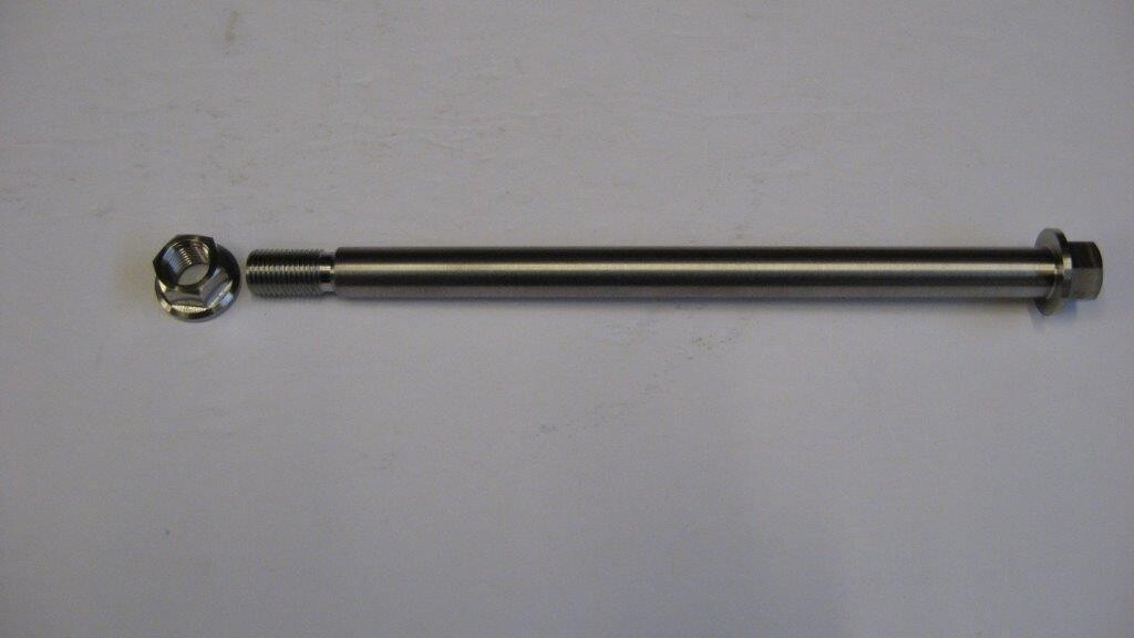 KAYO MiniGP SVRP Titanium Front Axle Bolts with Titanium Nut Included