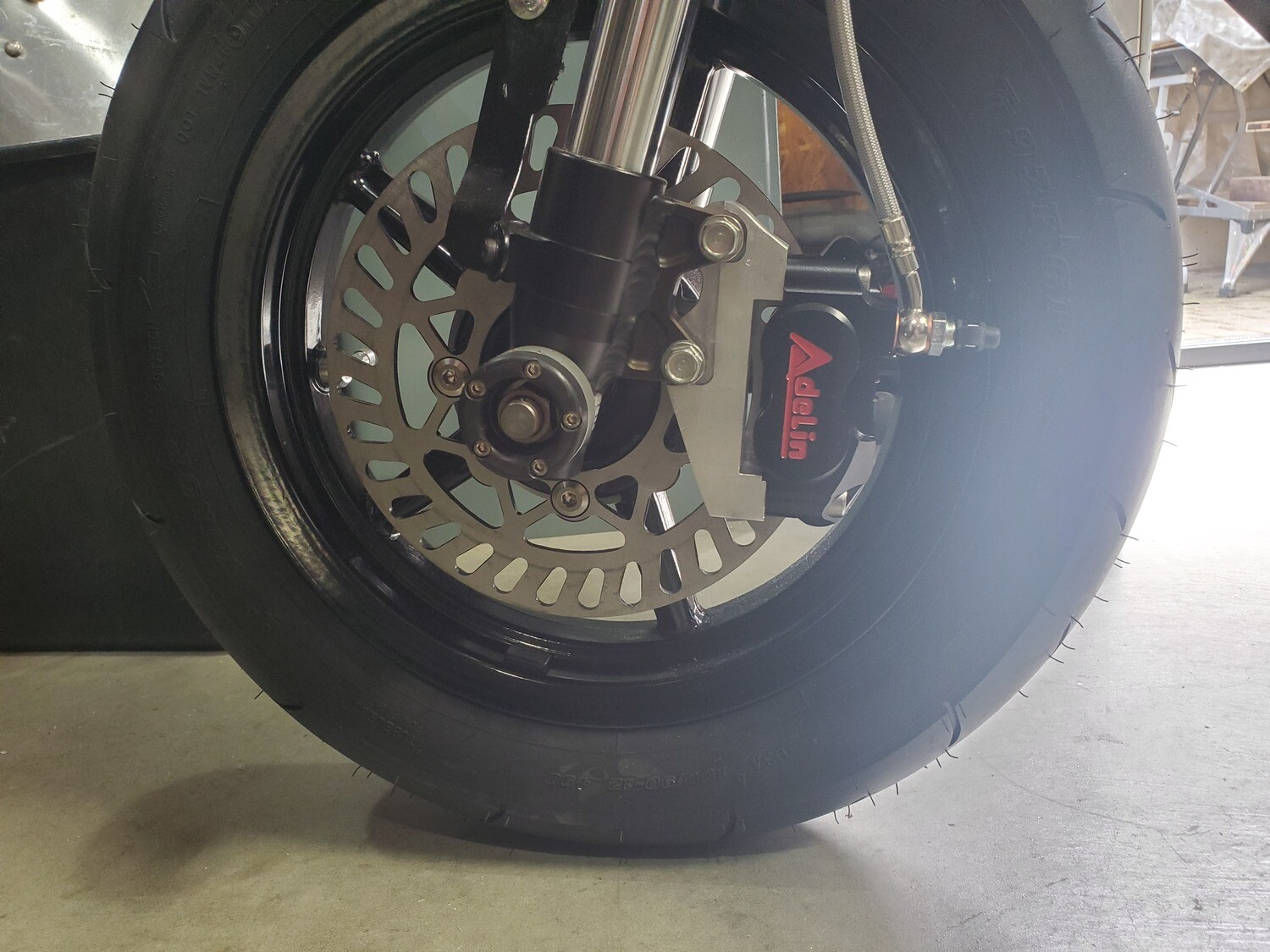 KAYO - SVRP Sets of Black MiniGP Wheels for MR150R : 2.5Front and 3.0 Rear - Light Weight