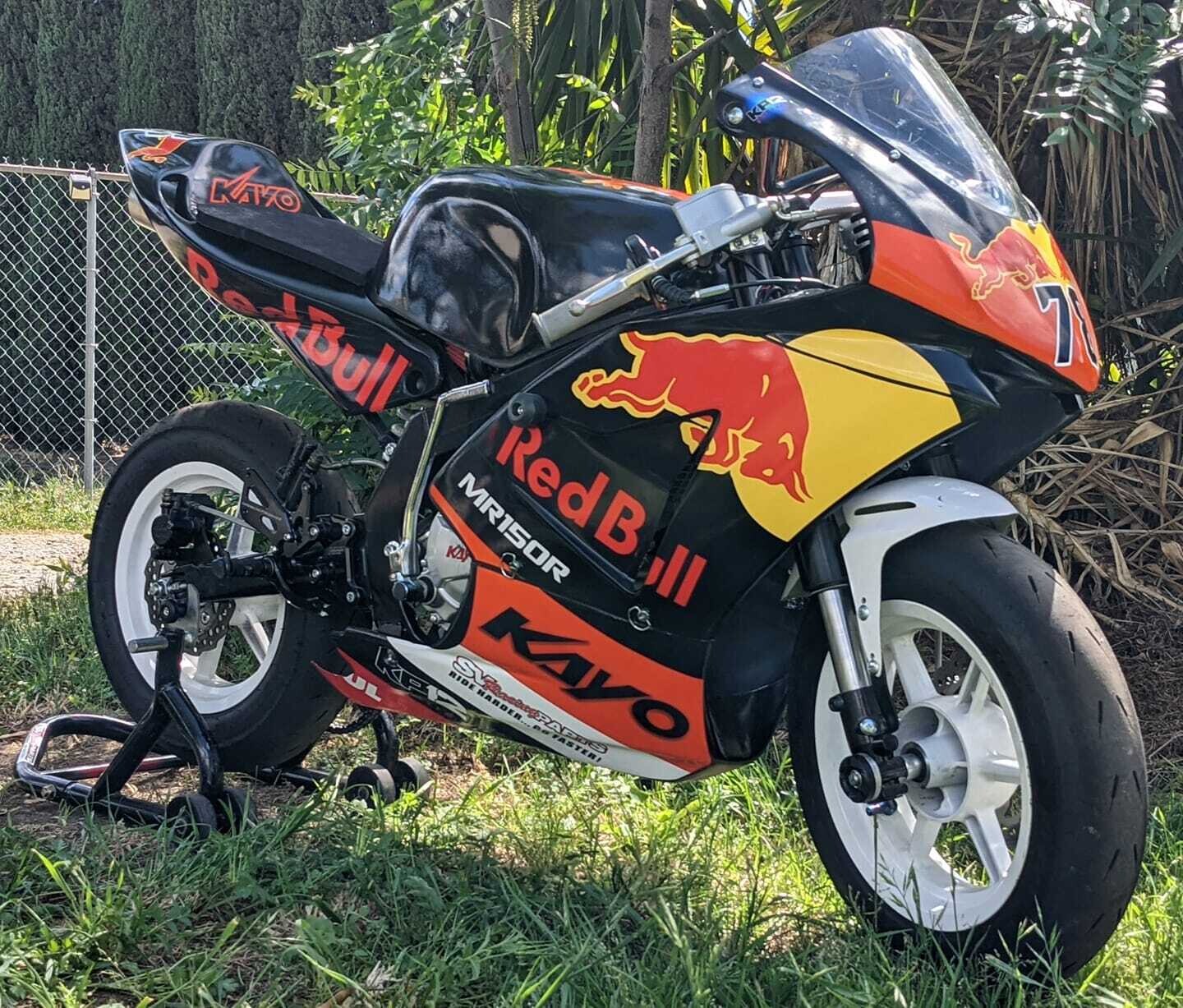 SV Racing Parts | Store | KAYO MiniGP MR150R - Red Bull MotoGP Style  Tribute - Race/Training Bike
