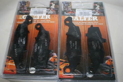 Galfer SV650 Black Complete Front Brake Pads Set
