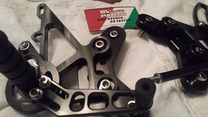 Suzuki Gen 3 SV650 Custom CNC Machined Rear Sets