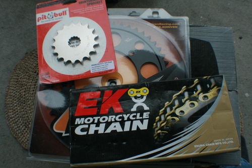 SV650s - SV650N - SFV650 Gladius -SV650X Models 525 Chain and Sprocket Combinations
