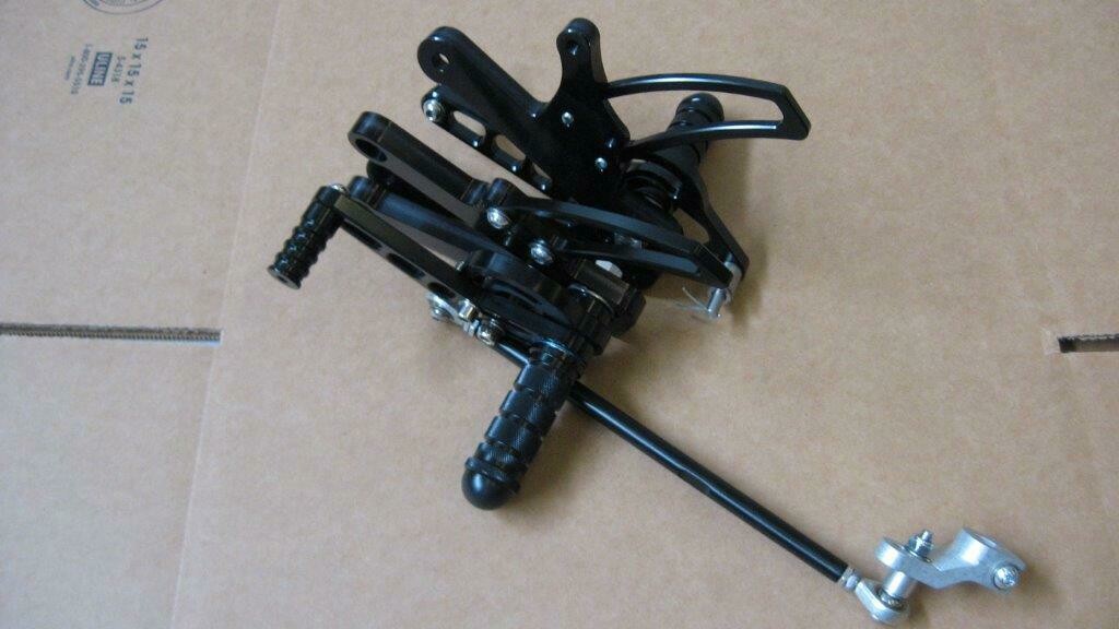 KAYO MiniGP MR150R Black Aluminum Race Rear Sets for 2012 - 2026 Models - Made in the USA -