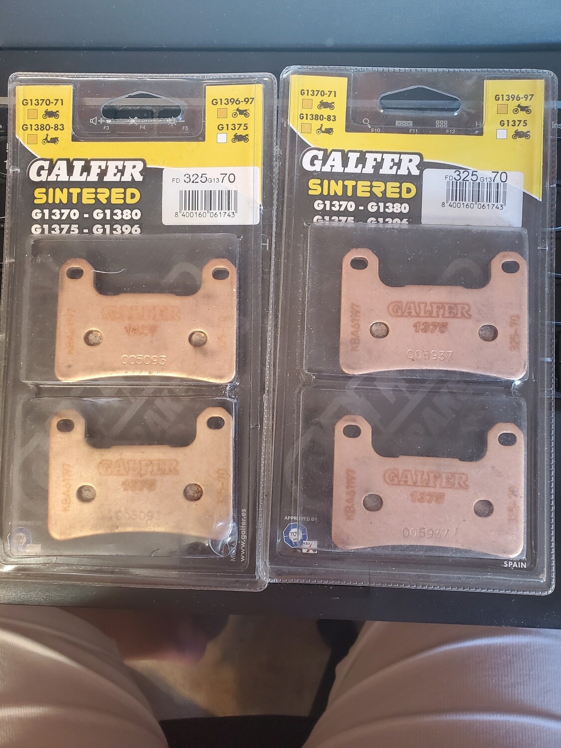 Galfer 2014 up DL1000 HH Sintered  Front Brake Pads Set