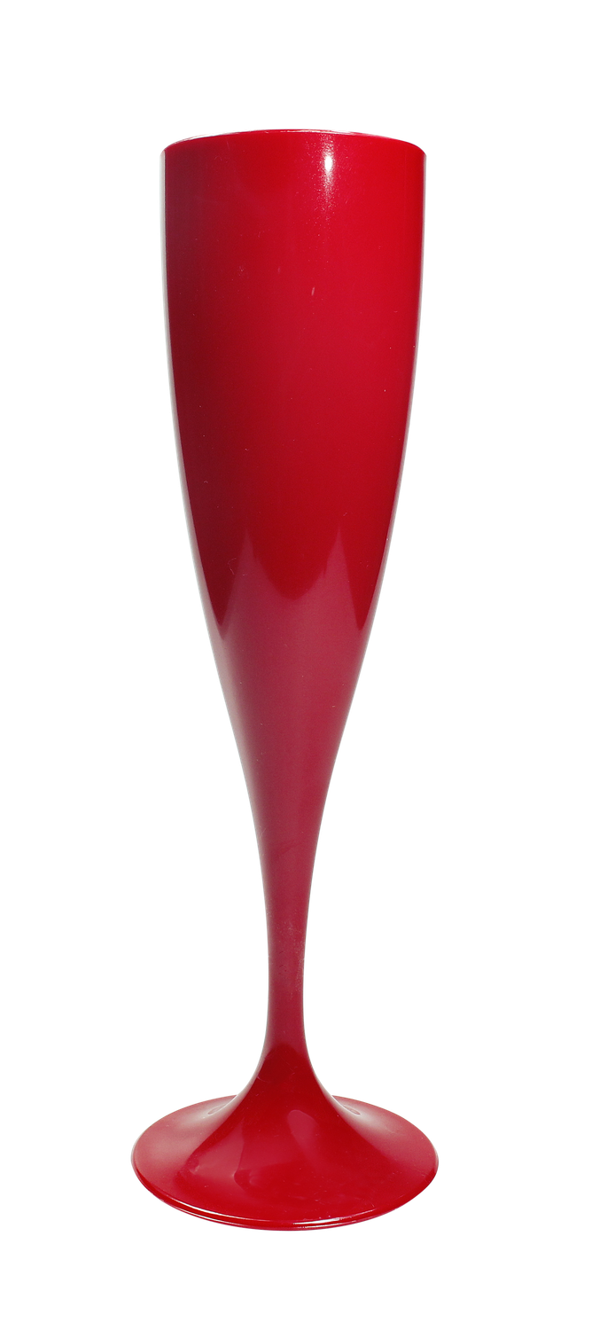 Taça de Espumante em Plástico sólida com Cores Vibrantes!