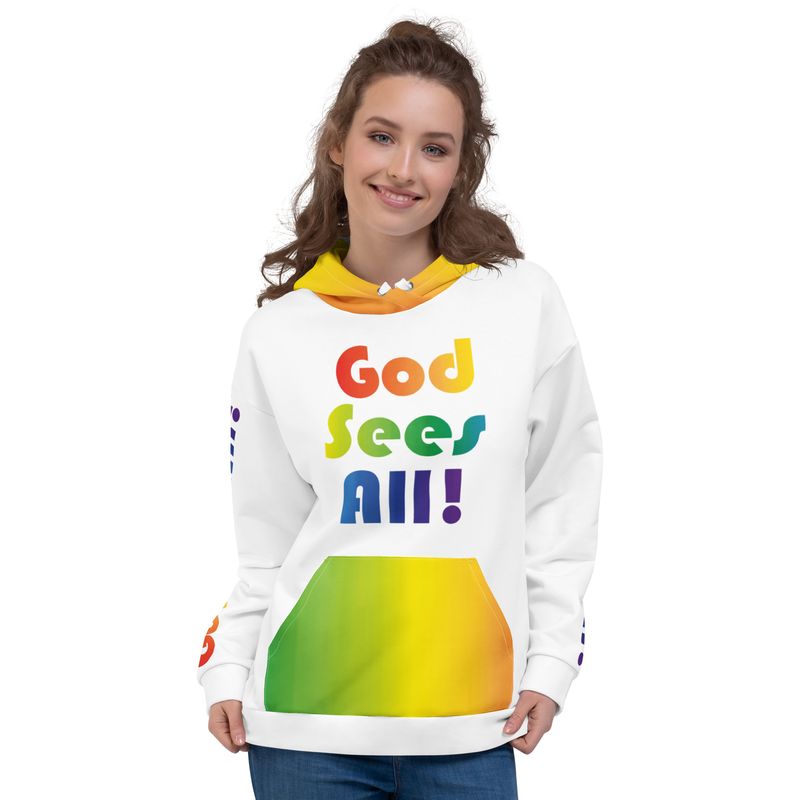 GOD SEES ALL! Genderless Hoodie