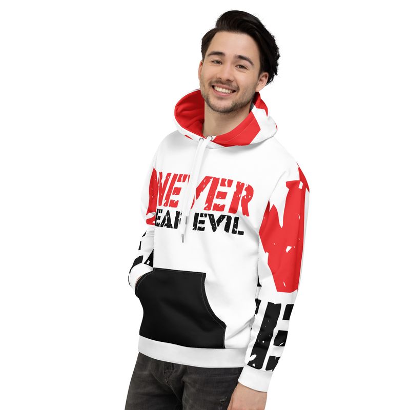 NEVER FEAR EVIL Genderless Hoodie