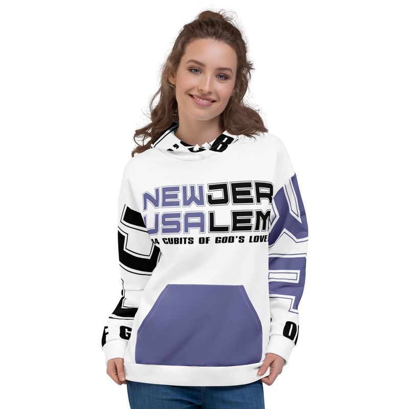 NEW JERUSALEM. 144 CUBITS OF GOD'S LOVE Genderless Hoodie