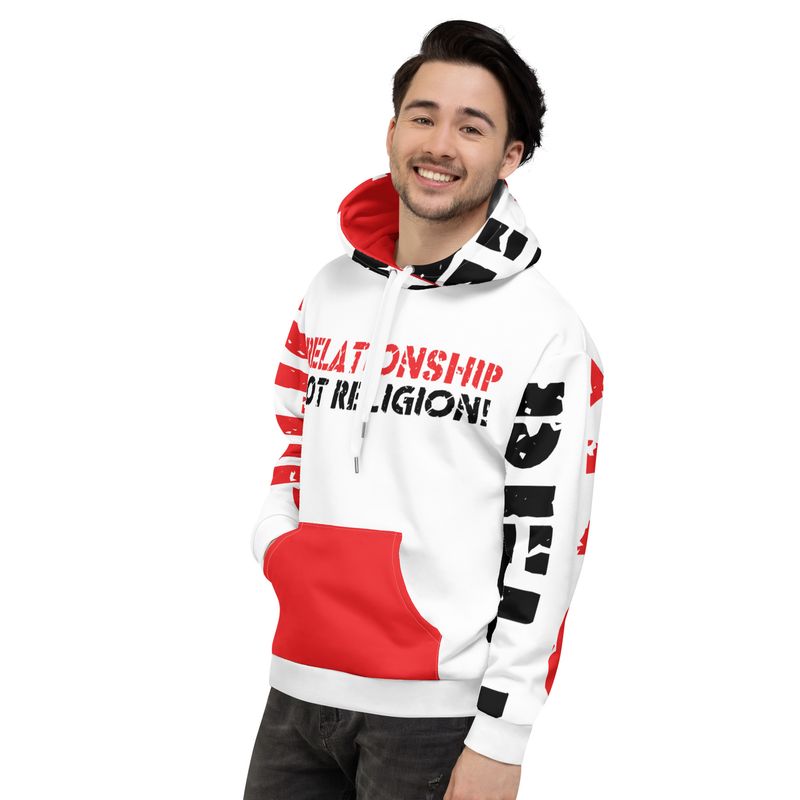 RELATIONSHIP NOT RELIGION Genderless Hoodie