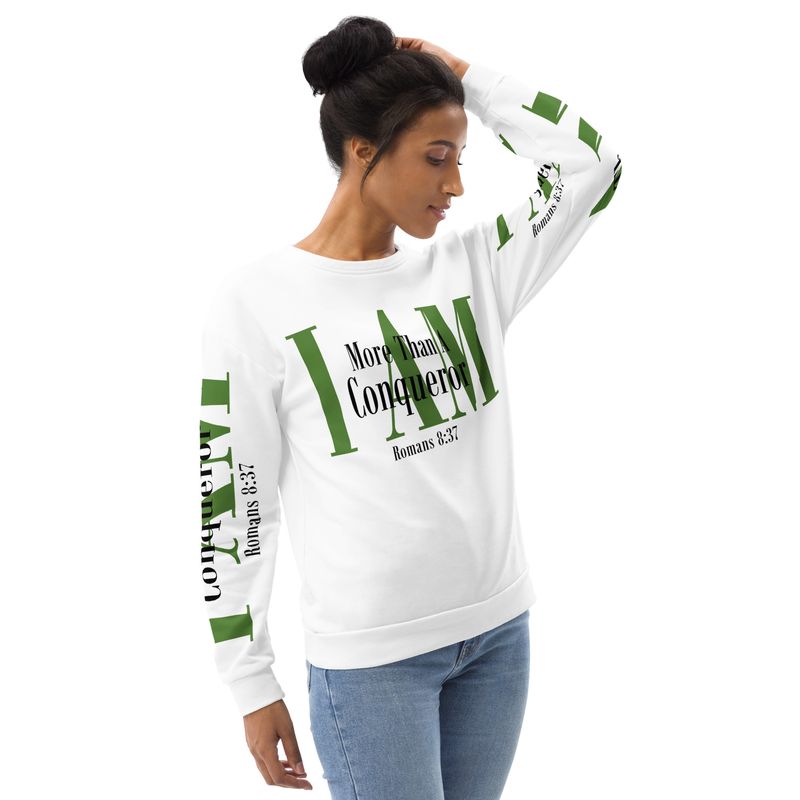 I AM MORE THAN A CONQUEROR Genderless Sweatshirt