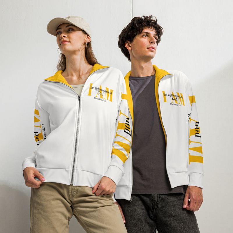 I AM THE RIGHTEOUSNESS OF GOD Genderless track jacket