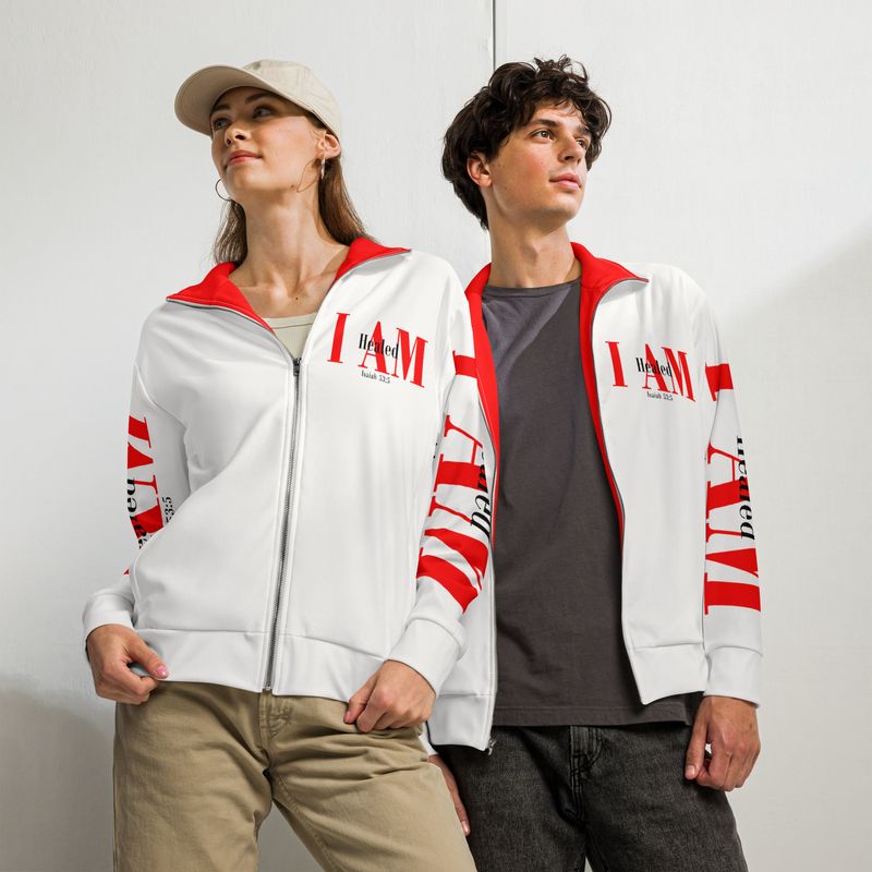 I AM HEALED Genderless track jacket