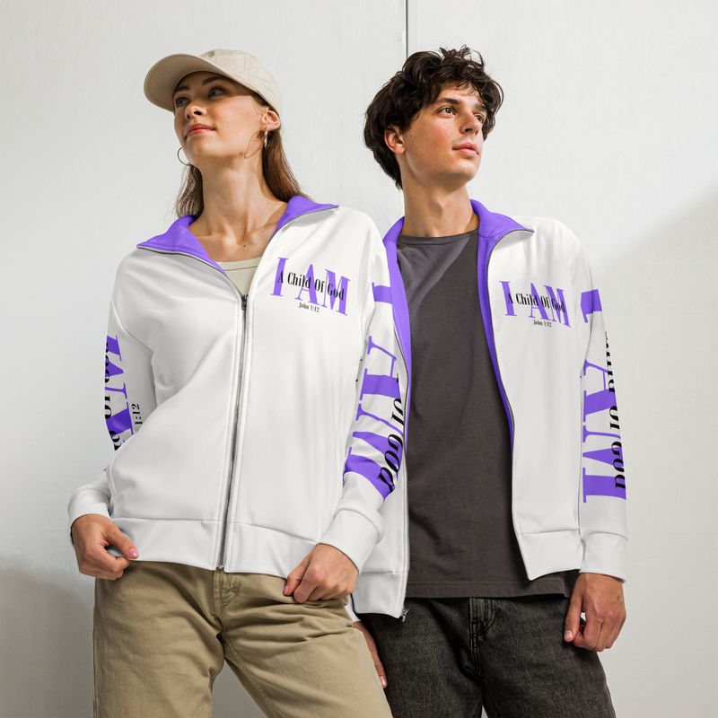 I AM A CHILD OF GOD Genderless track jacket