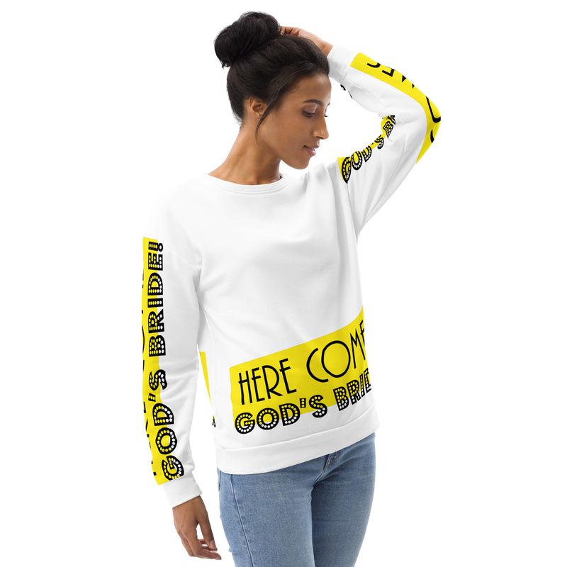 HERE COMES GOD'S BRIDE Genderless Sweatshirt