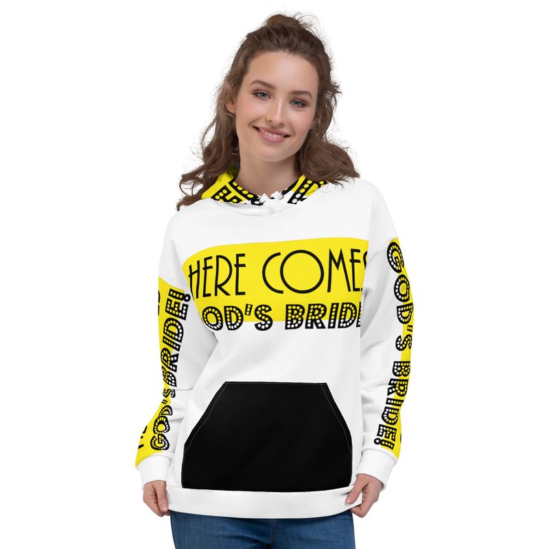 HERE COMES GOD'S BRIDE Genderless Hoodie
