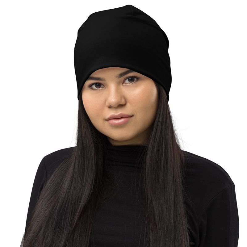 BLACK Genderless Beanie