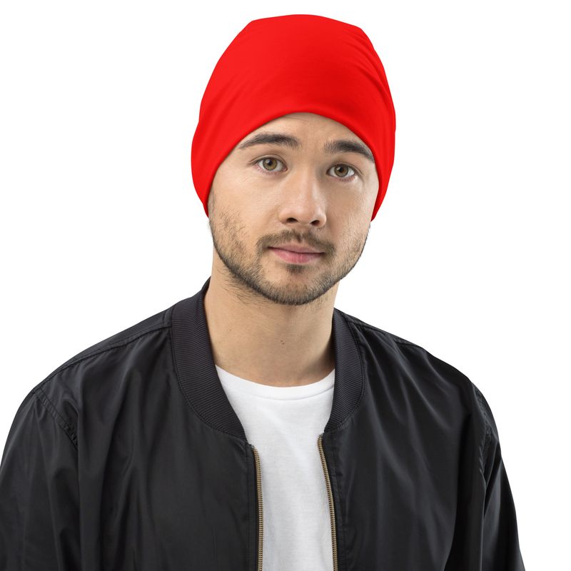 I AM BRIGHT RED Genderless Beanie
