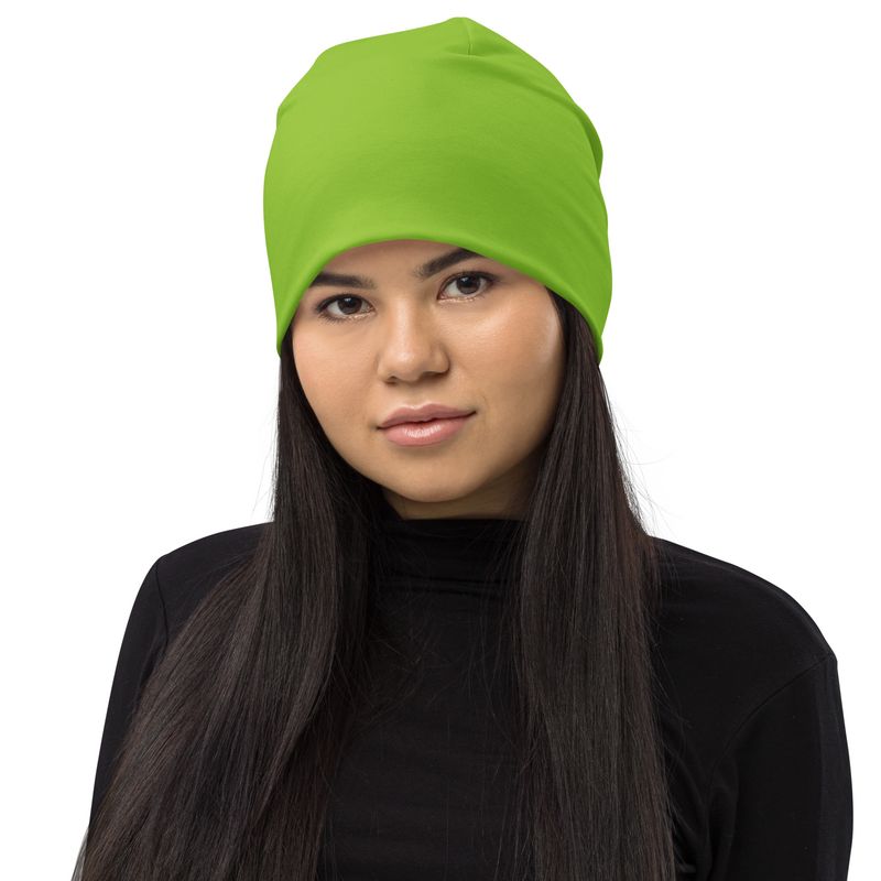 NEON GREEN Genderless Beanie