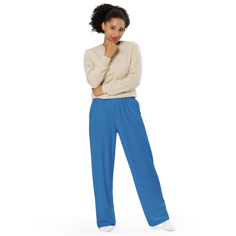 I AM BLUE Genderless wide-leg pants