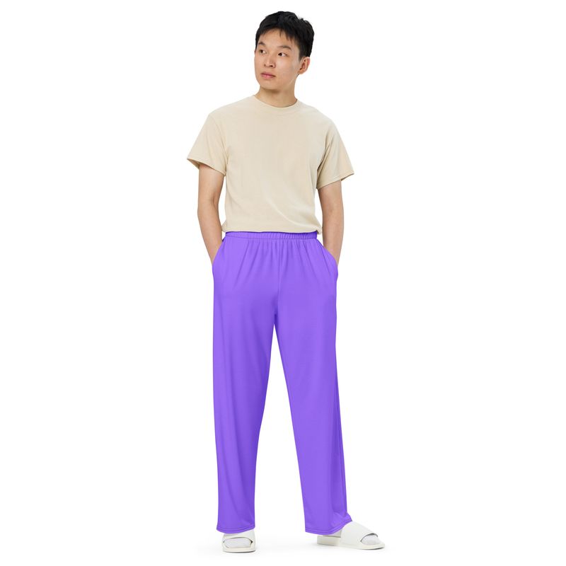 I AM PURPLE Genderless wide-leg pants