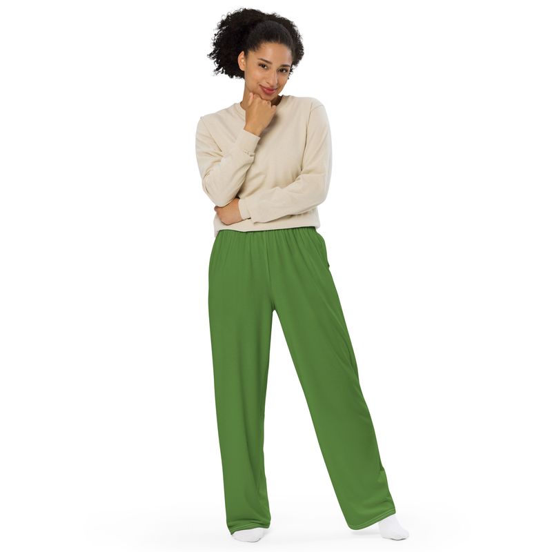 I AM GREEN Genderless wide-leg pants