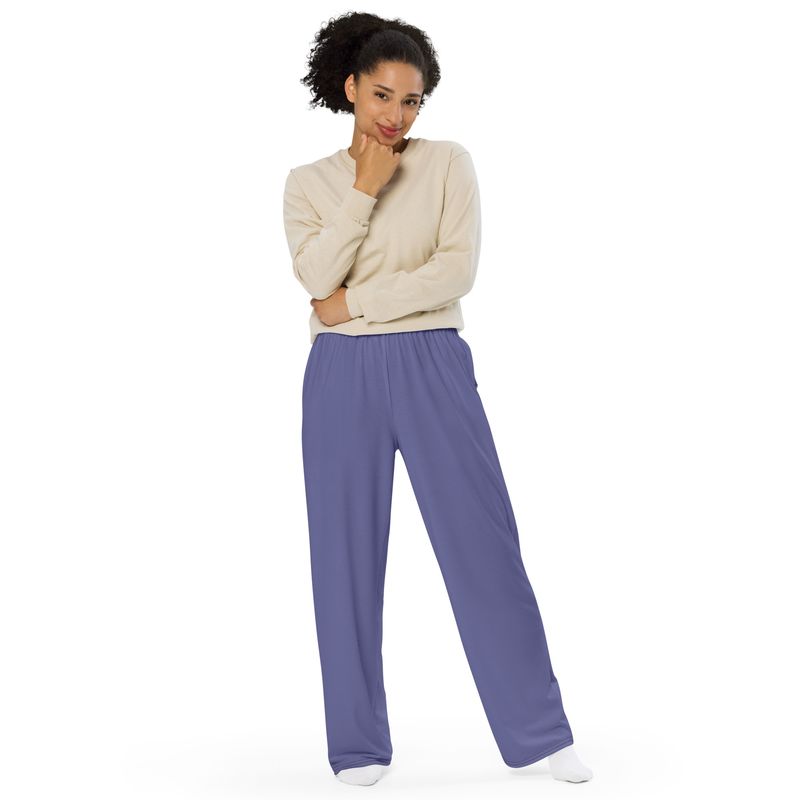 DEEP PURPLE Genderless wide-leg pants